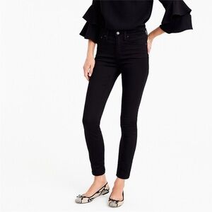 J. Crew Black Lookout High Rise Slimming Skinny Jeans‎ Tall Long